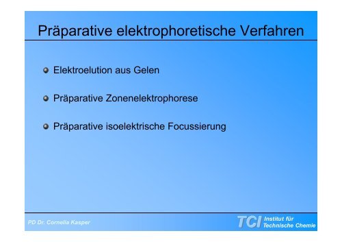 Gelelektrophorese - TCI @ Uni-Hannover.de