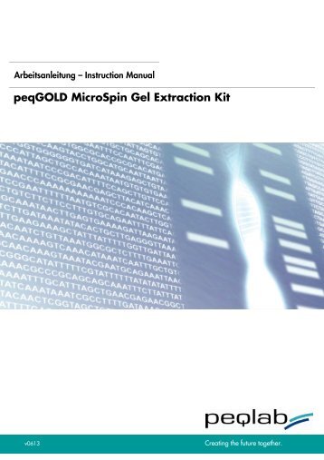 peqGOLD MicroSpin Gel Extraction Kit - PEQLAB Biotechnologie ...