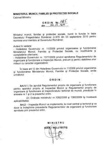 ROF - Inspectoratul Teritorial de Munca Iasi