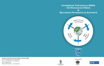 Handbook for Indian SMEs on managing risks and securing ...