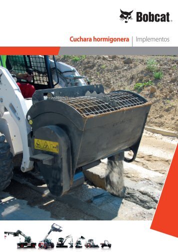 Cuchara hormigonera | Implementos - Bobcat.eu