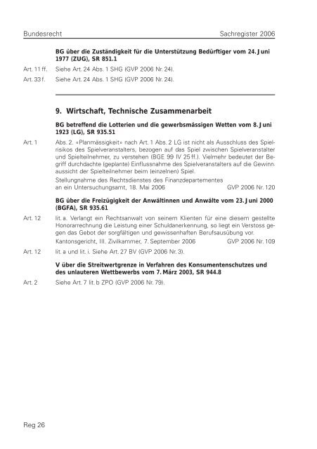 St.gallische Gerichts- und Verwaltungspraxis 2006