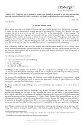 Hong Kong Offering Document of JPMorgan Series II Funds