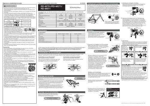 RD-M751/RD-M571/ RD-M511 - Bike-Manual.com