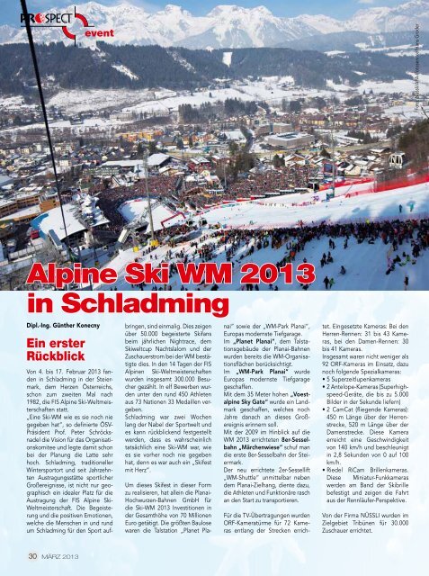 Alpine Ski WM 2013 in Schladming