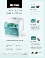 micro management - Hettich Instruments