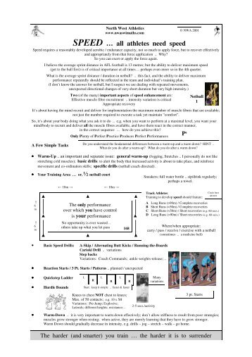 NWA Netball Speed - North West Athletics