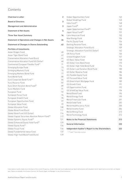 Merrill Lynch International Investment Funds Audited Annual Report ...