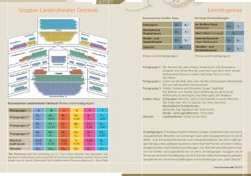 Eintrittspreise Sitzplan Landestheater Detmold