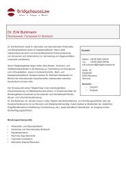 Dr. Erik Buhlmann - Bridgehouse Law