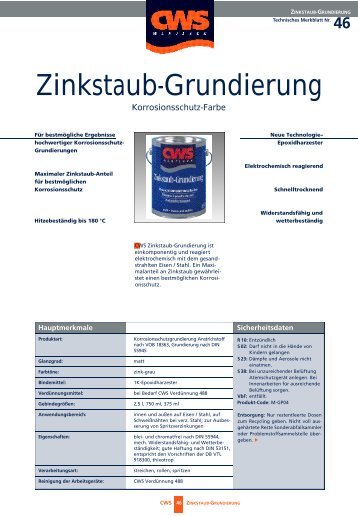 Zinkstaub-Grundierung - CD-Color GmbH & Co.KG