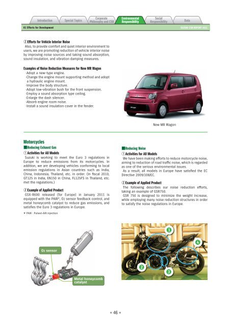 2011 Suzuki CSR Report - global suzuki