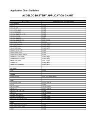 refrigerant and oil charge chart naas acdelco battery application chart