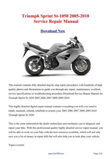 thumbnail image 2 of Haynes Triumph Tiger 800 & Tiger 800 XC Workshop Manual (5752) – Service & Repair Guide 2 of 3