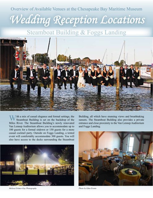 Wedding Reception Locations - Chesapeake Bay Maritime Museum