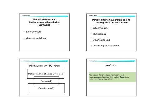 Normative Grundannahmen Integrationsparadigma - Andreas Ladner