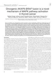 Oncogenic AKAP9-BRAF fusion is a novel mechanism of MAPK ...