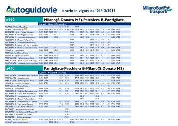 Peschiera B-Pantigliate - Milano SudEst Trasporti