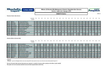 Z420 orari Sab Estivi 2010 - Milano SudEst Trasporti