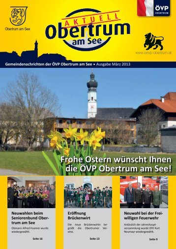 Frohe Ostern wünscht Ihnen die ÖVP Obertrum am See! Neuwahlen ...