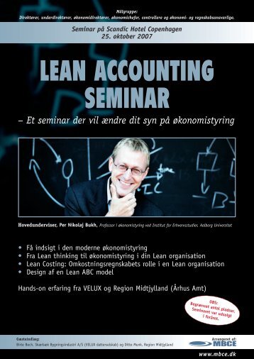 Lean Accounting - Per Nikolaj Bukh, professor i Ã¸konomistyring