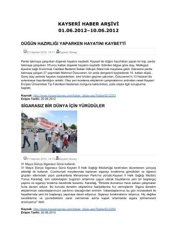 1. Hafta - Kayham - Erciyes Ãniversitesi