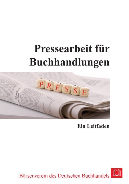 Pressearbeit für Buchhandlungen - Börsenverein des Deutschen ...