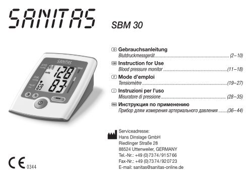 SBM 30 - Sanitas