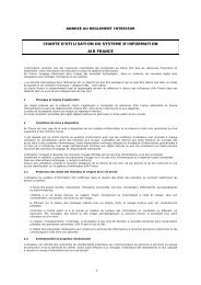 charte d'utilisation du systeme d'information air france - Cigref