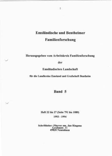 Gesamtregister - Arbeitskreis Familienforschung der Emsländischen ...