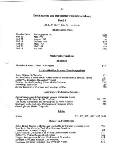 Gesamtregister - Arbeitskreis Familienforschung der Emsländischen ...
