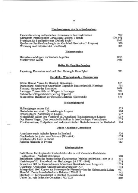 Gesamtregister - Arbeitskreis Familienforschung der Emsländischen ...