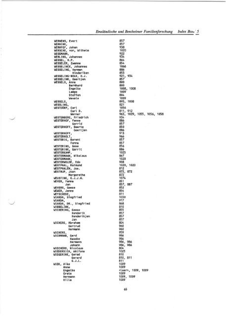 Gesamtregister - Arbeitskreis Familienforschung der Emsländischen ...