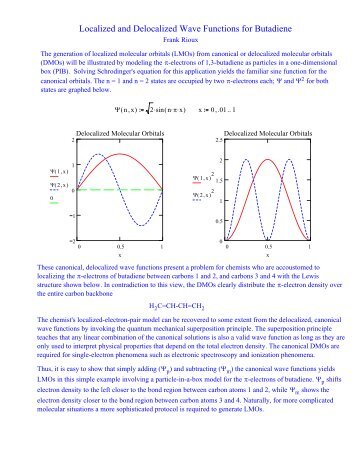 Localized and Delocalized Wave Functions for - Users.csbsju.edu