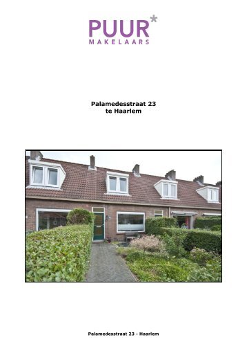 Palamedesstraat 23 te Haarlem - Puur Makelaars