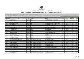 Selecionados para a 3Âª etapa_documentaÃ§Ã£o - Secretaria de ...