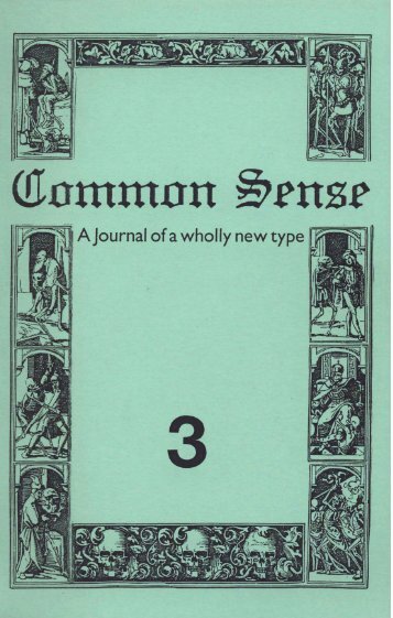 Download this issue - Common Sense
