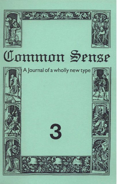 Download this issue - Common Sense