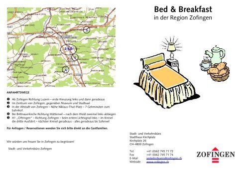 Bed & Breakfast - Zofingen