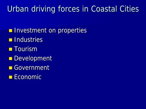 SUSTAINABLE CITIES: PARADIGM OF INTEGRATED COASTAL ZONE MANAGEMENT ...