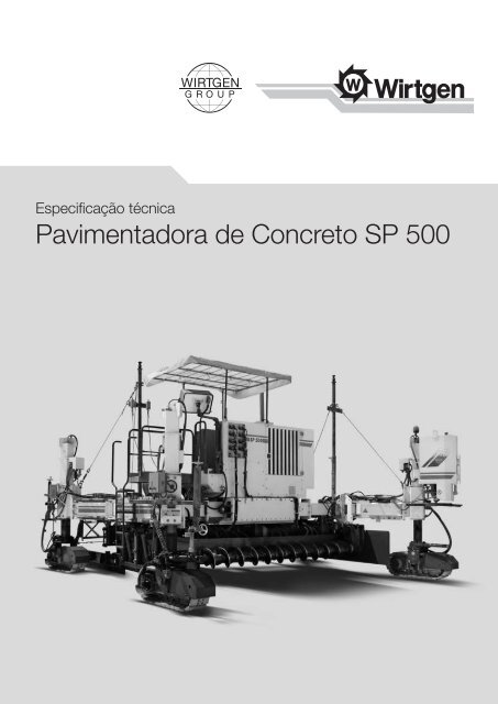 KaltfrÃƒÂ¤se W 200 Pavimentadora de Concreto SP 500 - Wirtgen GmbH