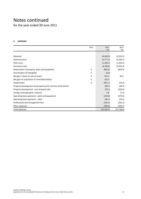 preliminary final report & june quarterly update - Leighton Holdings