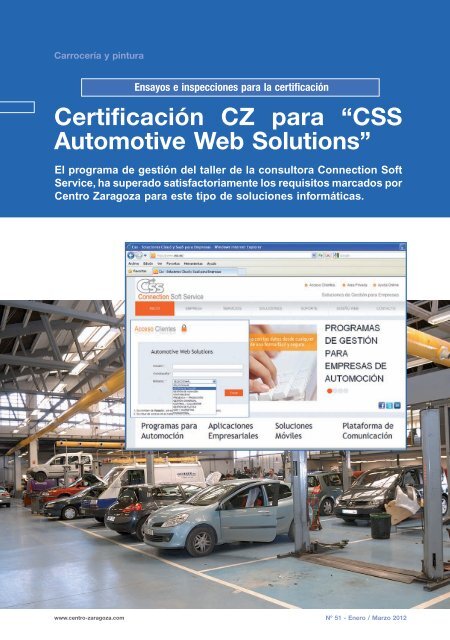 CSS Automotive Web Solutions - Centro Zaragoza