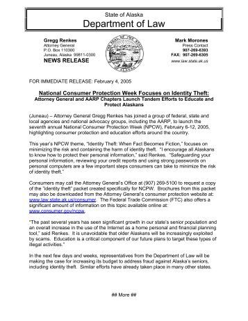Alaska Unclaimed Property Law Alaska Unclaimed Property Law