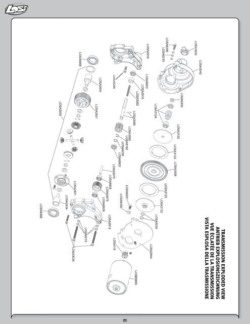 EXPLODED vIEw - Losi