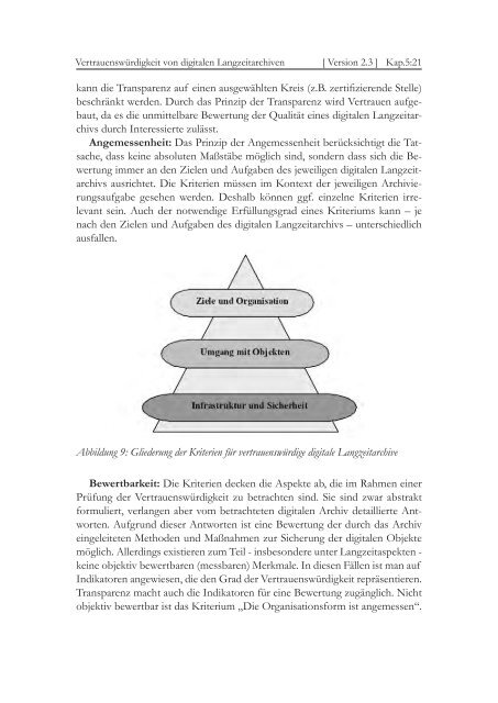 5 âVertrauenswÃ¼rdigkeit von digitalen Langzeitarchivenâ - nestor