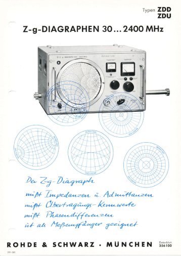 ROHDE & SCHWARZ. MiiNCHEN 33'Ã¤13Ã¼ - Classic Broadcast