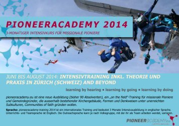 Infos / Flyer - Pioneer-Academy