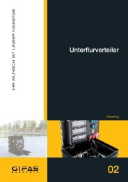 Register 2 Unterflurverteiler - GIFAS W.J. GrÃ¶ninger ELECTRIC GmbH