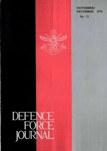 ISSUE 13 : Nov/Dec - 1978 - Australian Defence Force Journal